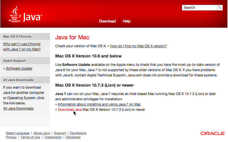 Java jdk download mac